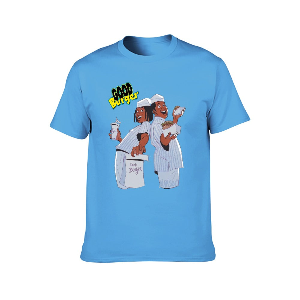Good Burger "The Animated Series" Men's Short Sleeve T-shirt - Light Blue