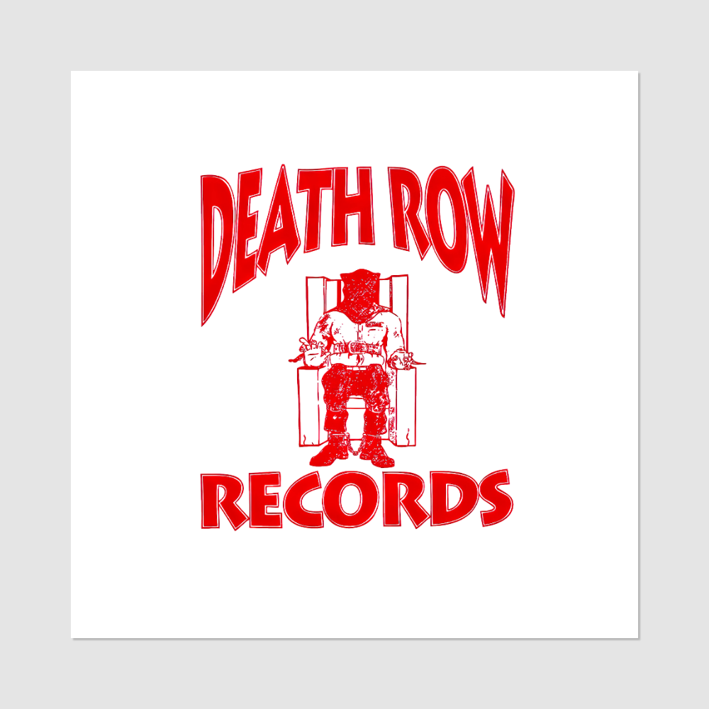 Death Row Records Red Logo Temporary Tattoos