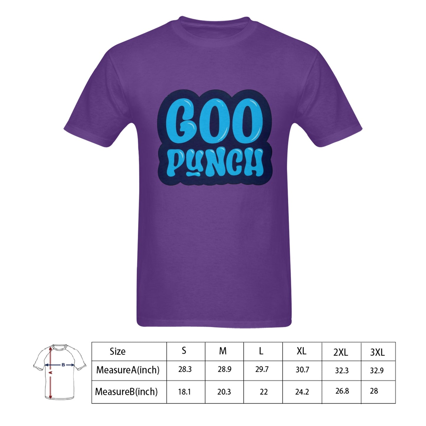 Goo Punch Men's T-shirt 100% Cotton