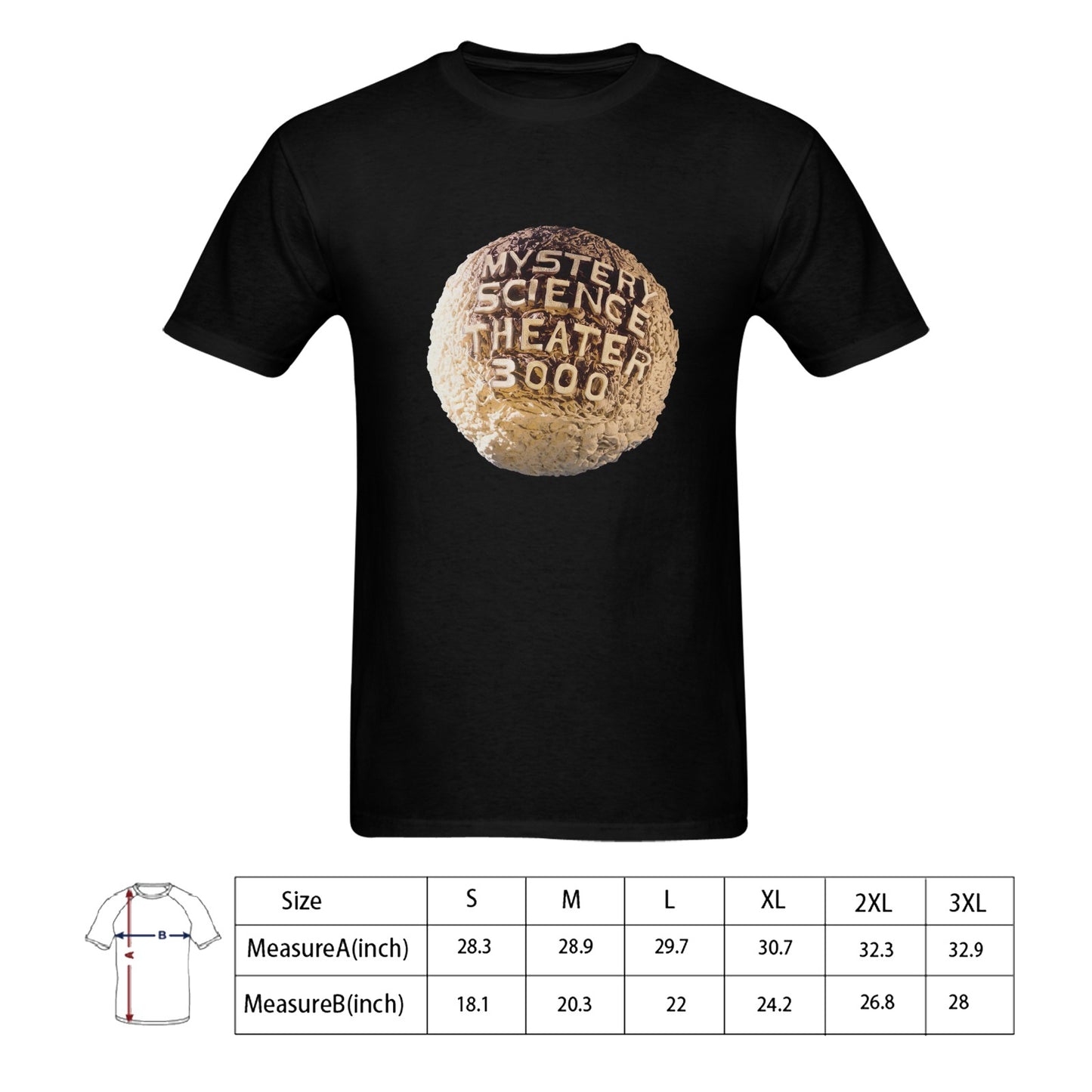 Mystery Science Theater Men's T-shirt 100% Cotton