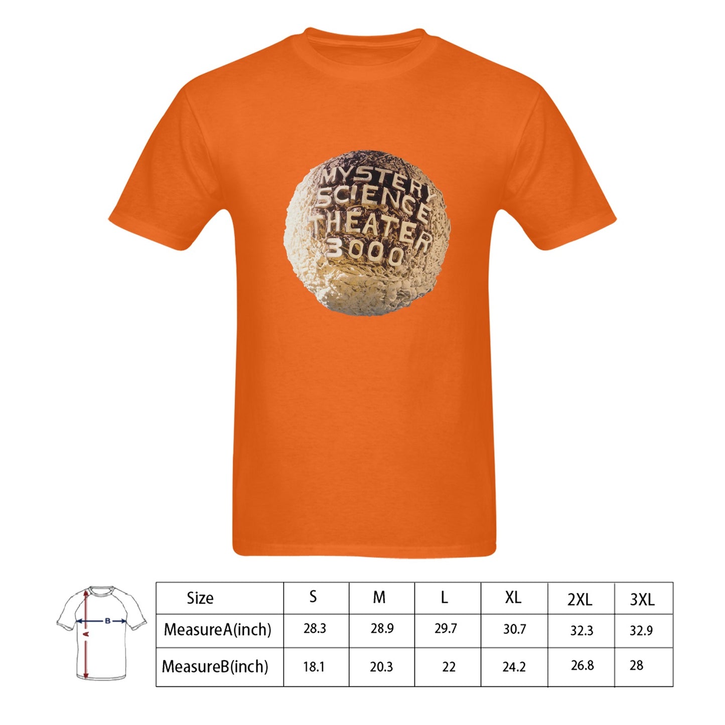Mystery Science Theater Men's T-shirt 100% Cotton