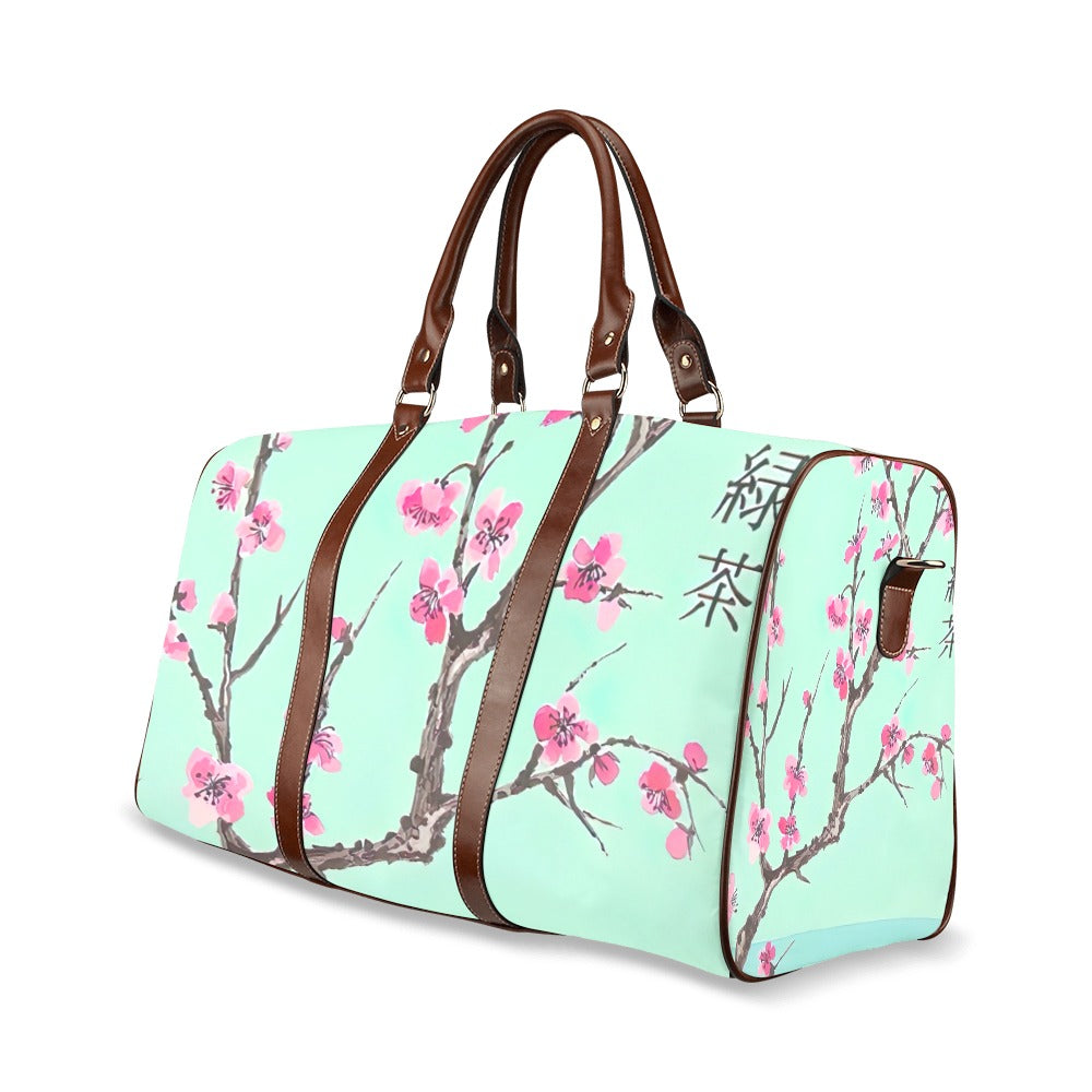 Arizona Green Tea Pattern Travel Bag Brown (Small)