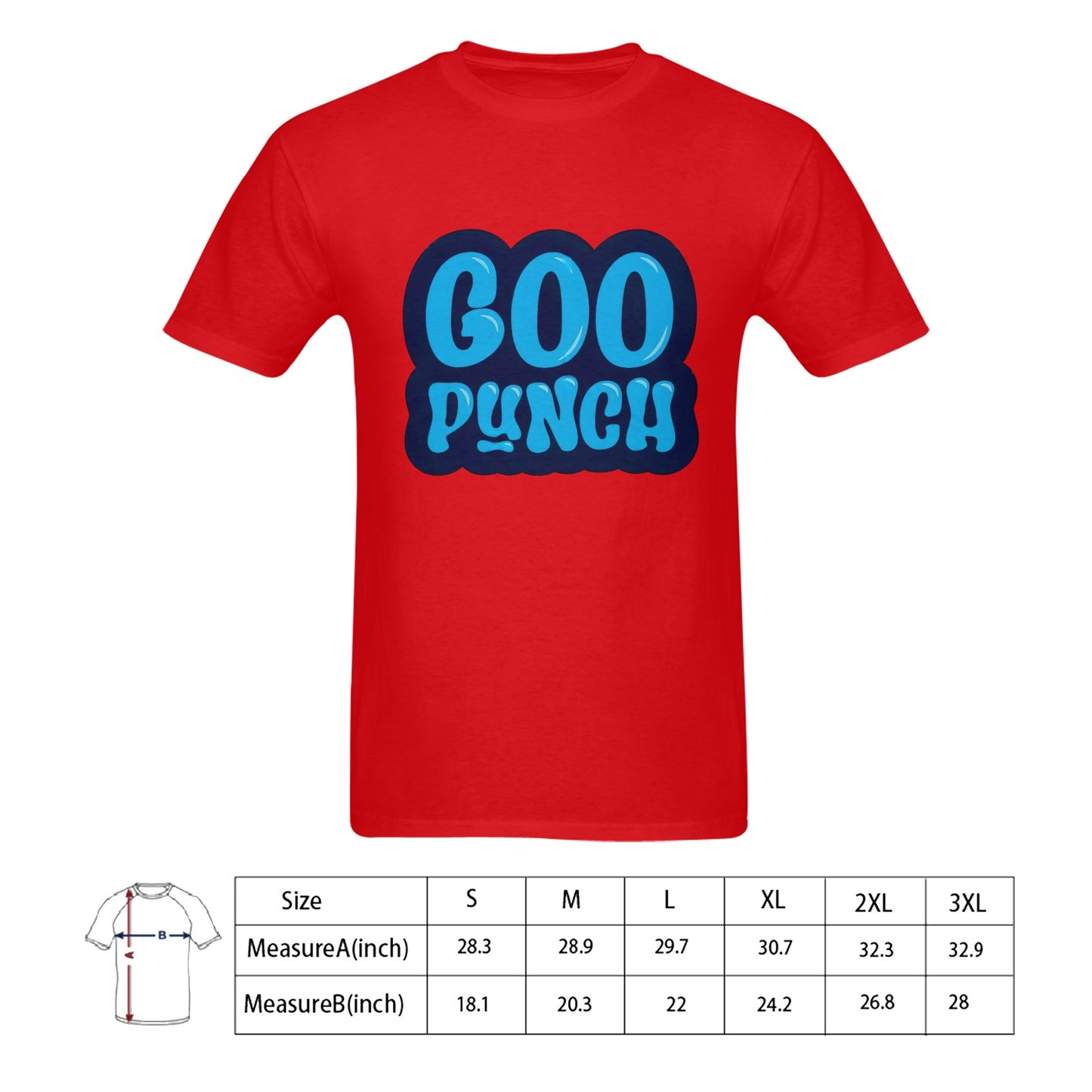 Goo Punch Men's T-shirt 100% Cotton
