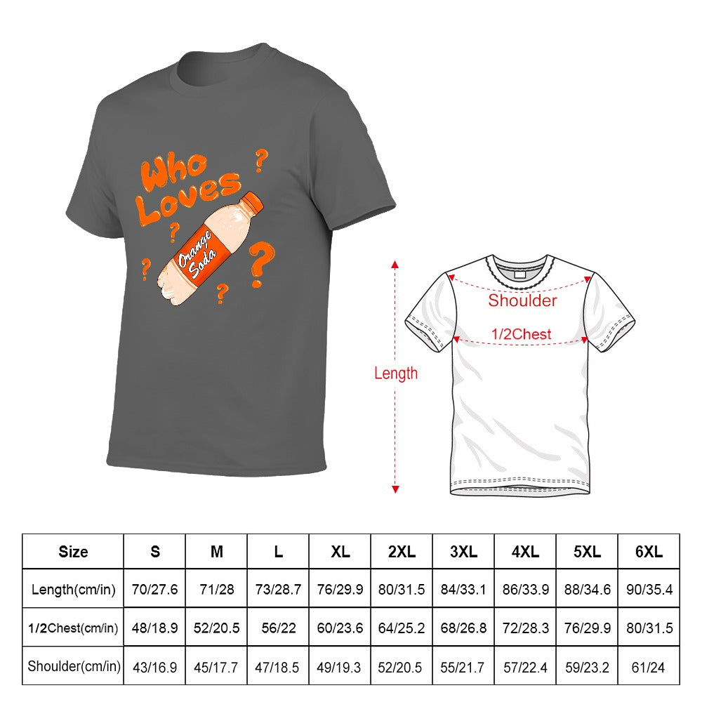 Kenan And Kel "Who Loves Orange Soda" Bottle Men's Short Sleeve T-shirt - Gray