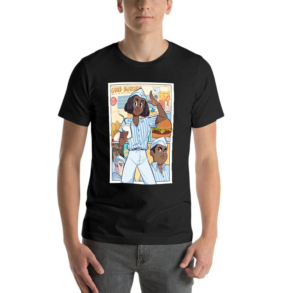 Good Burger Anime Poster Men's Short Sleeve T-shirt - Black