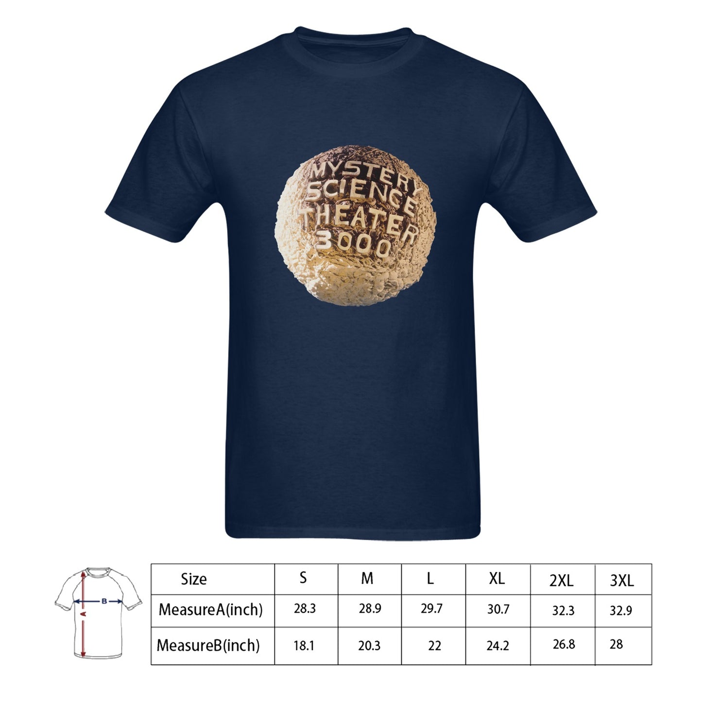 Mystery Science Theater Men's T-shirt 100% Cotton