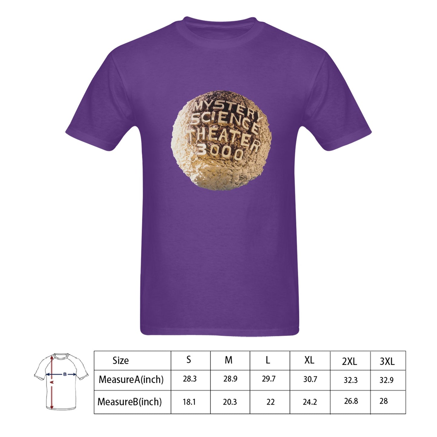 Mystery Science Theater Men's T-shirt 100% Cotton
