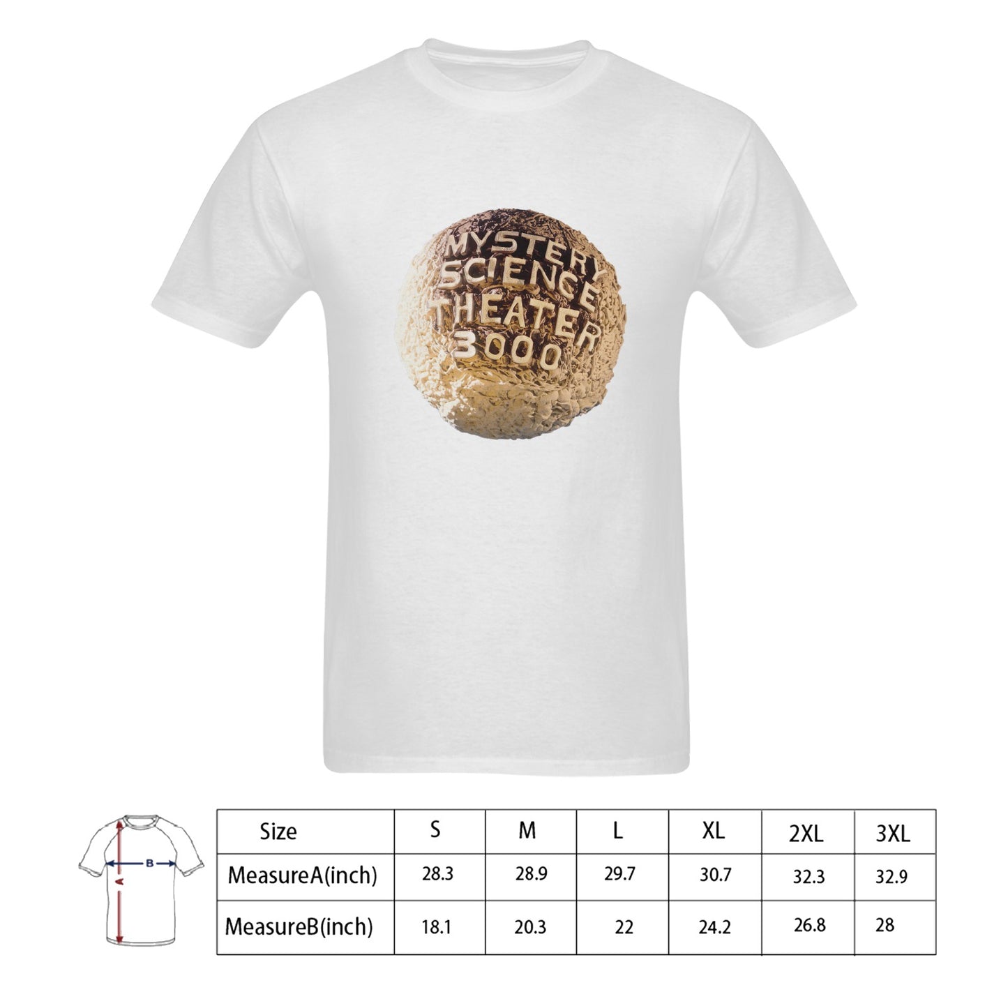 Mystery Science Theater Men's T-shirt 100% Cotton