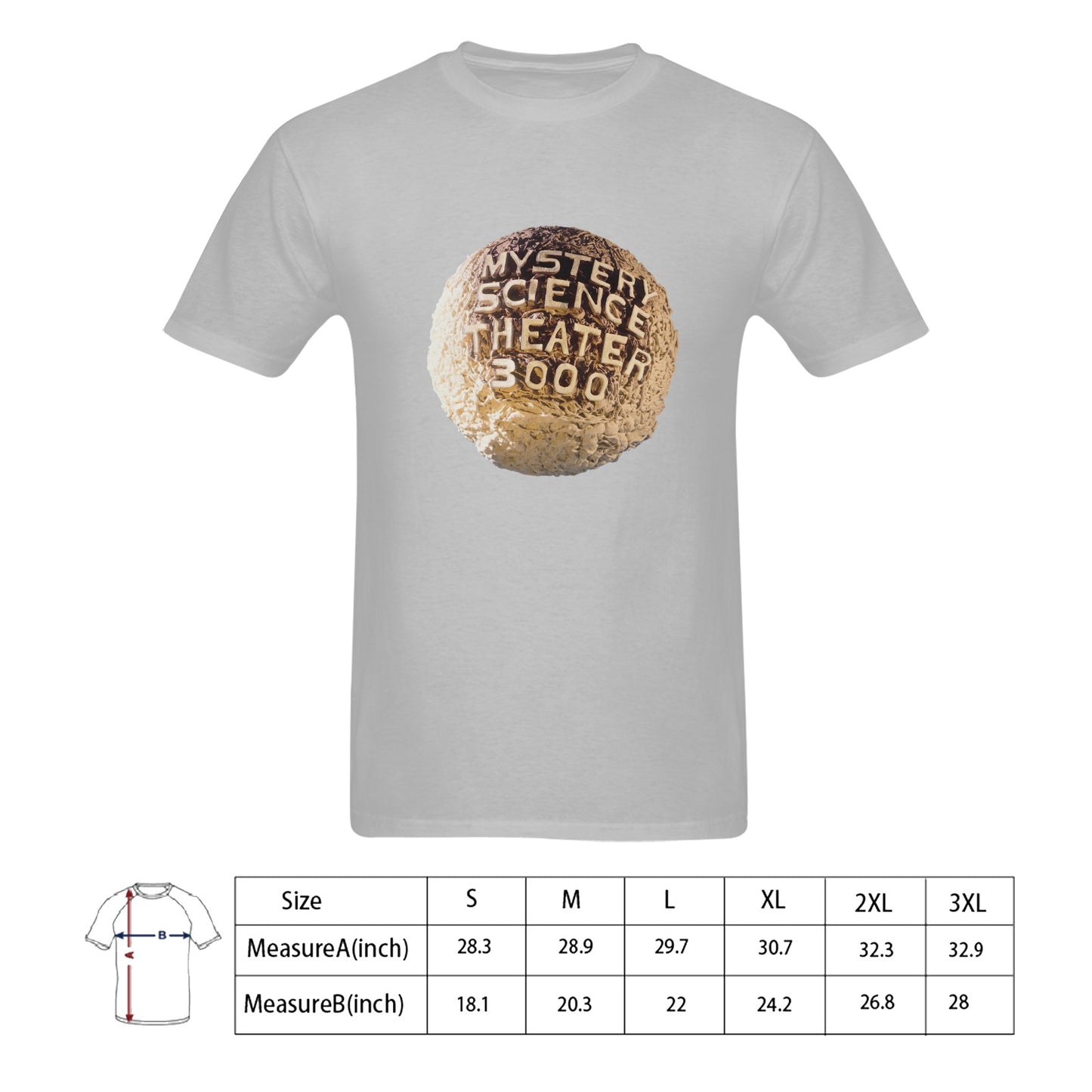 Mystery Science Theater Men's T-shirt 100% Cotton