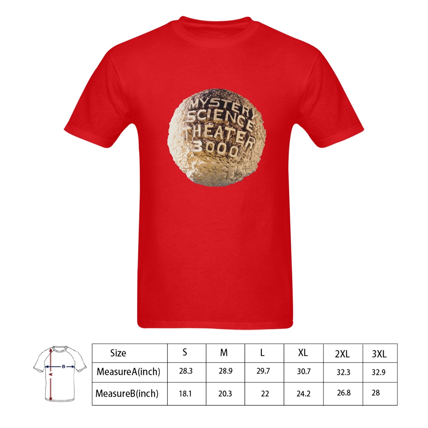 Mystery Science Theater Men's T-shirt 100% Cotton