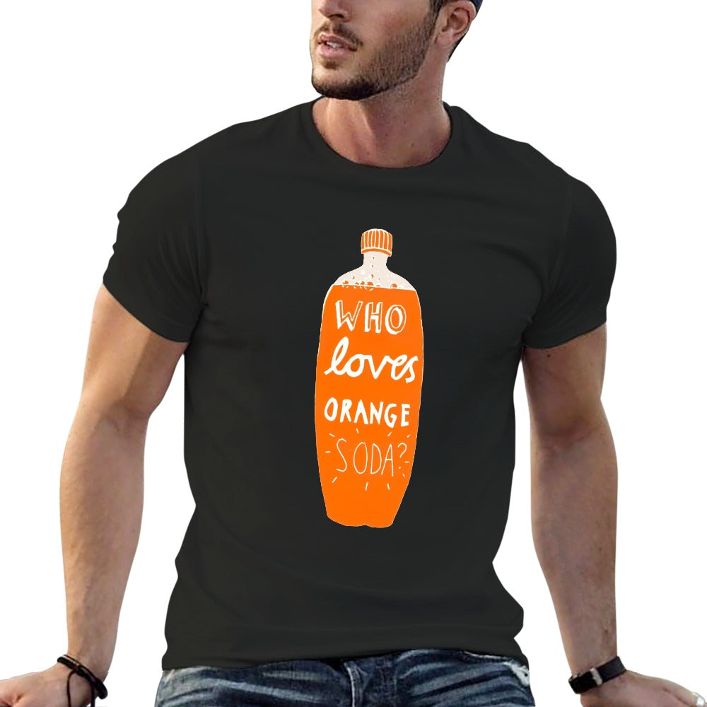 Kenan And Kel "Who Loves Orange Soda" 2-Liter Bottle Men's Short Sleeve T-shirt - Black