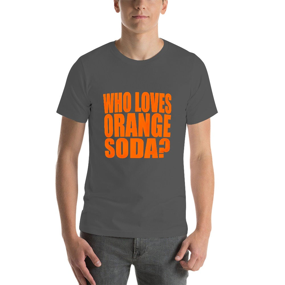 Kenan And Kel "Who Loves Orange Soda" Text Men's Short Sleeve T-shirt - Gray
