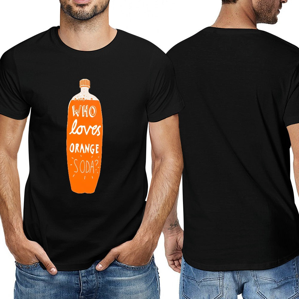 Kenan And Kel "Who Loves Orange Soda" 2-Liter Bottle Men's Short Sleeve T-shirt - Black