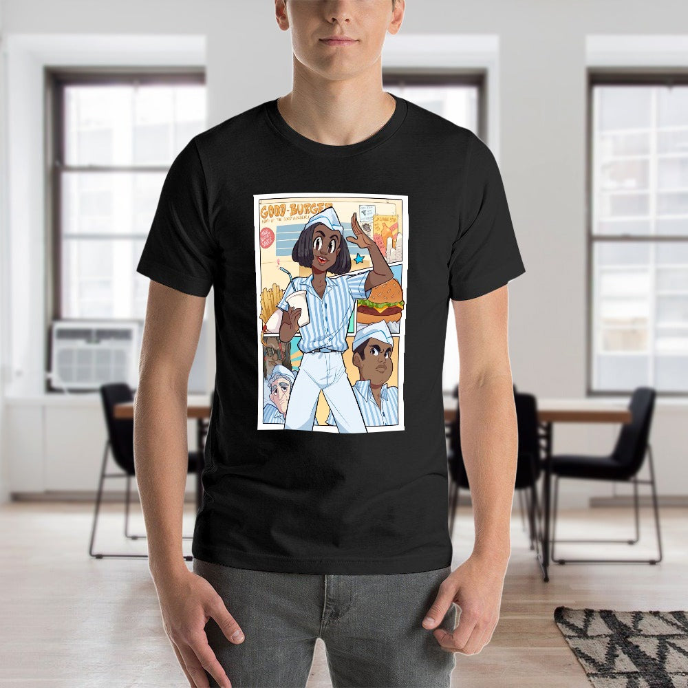 Good Burger Anime Poster Men's Short Sleeve T-shirt - Black