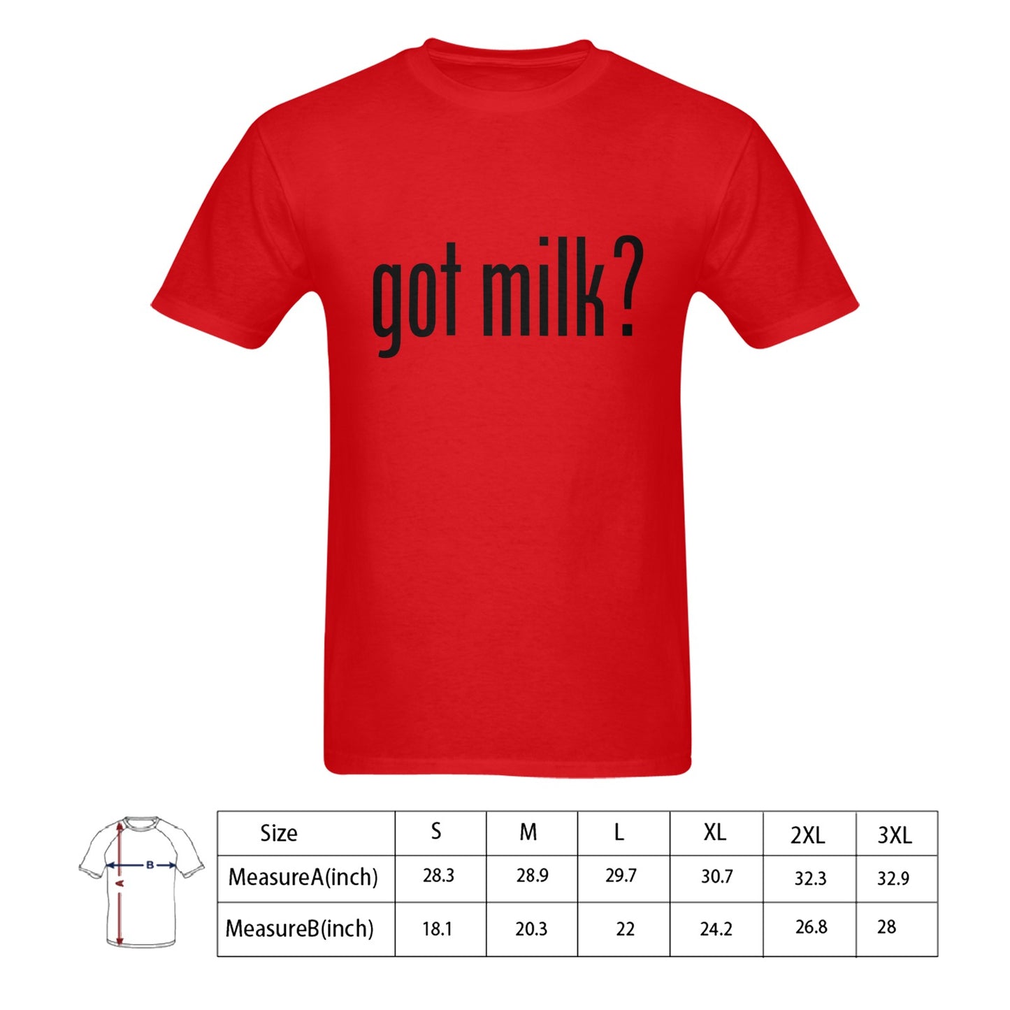 Got Milk? Men's T-shirt 100% Cotton