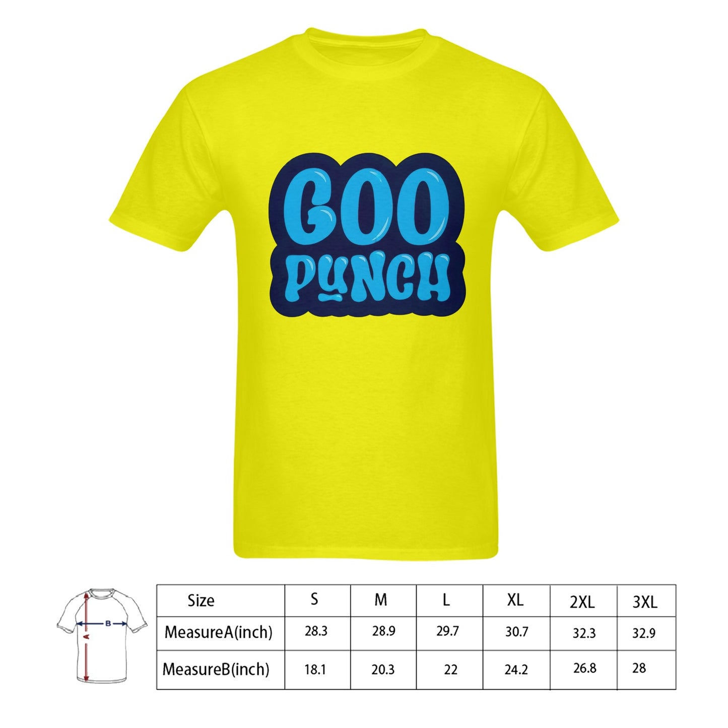Goo Punch Men's T-shirt 100% Cotton