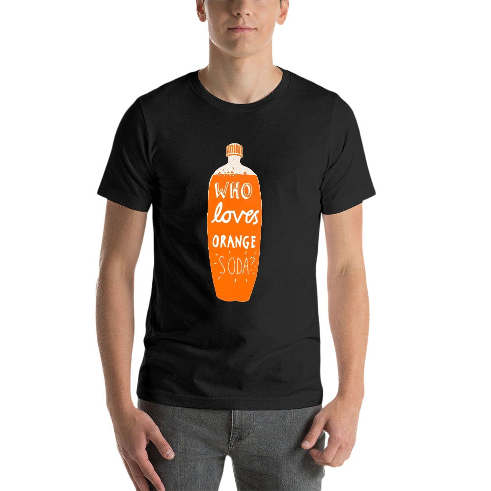 Kenan And Kel "Who Loves Orange Soda" 2-Liter Bottle Men's Short Sleeve T-shirt - Black