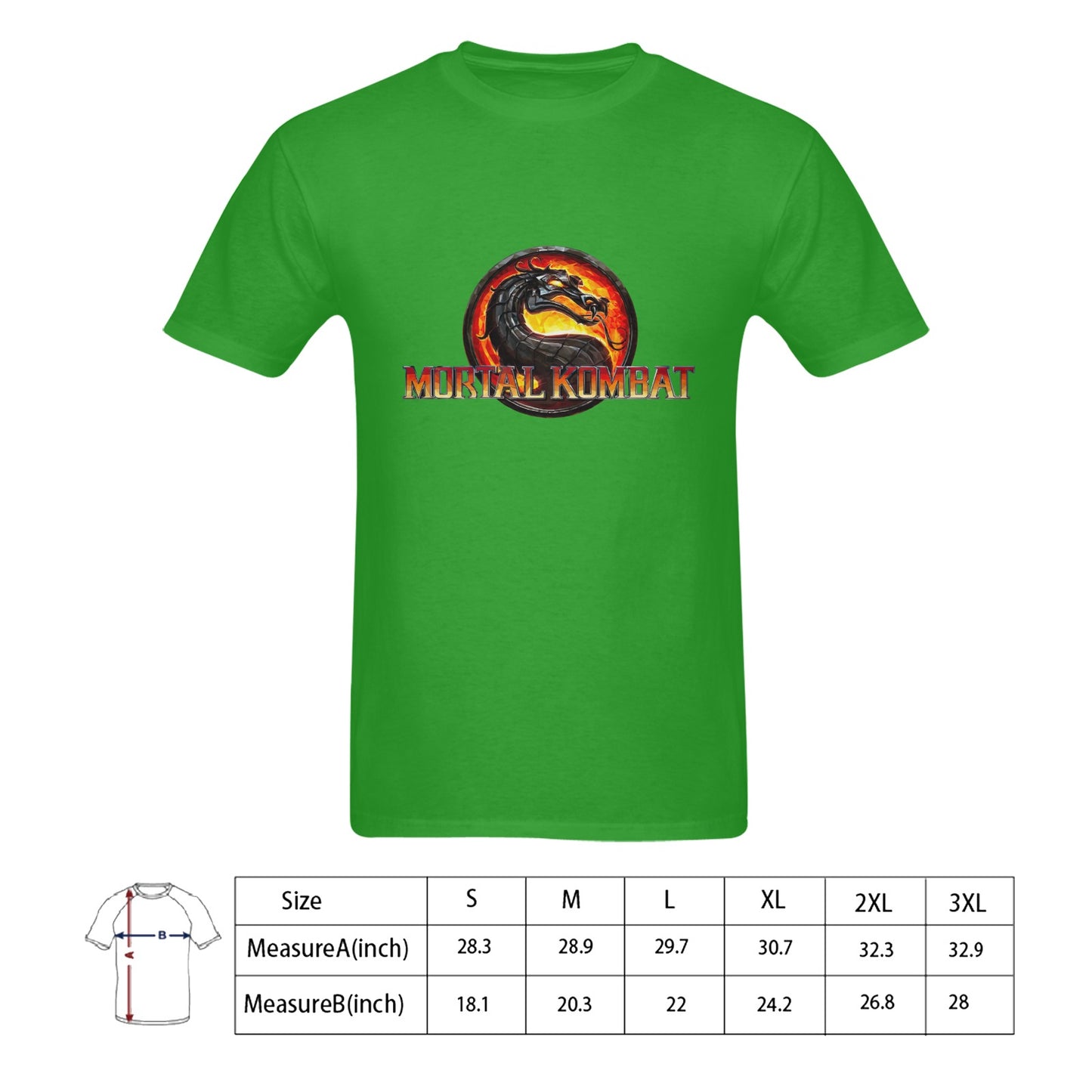 Mortal Kombat Men's T-shirt 100% Cotton