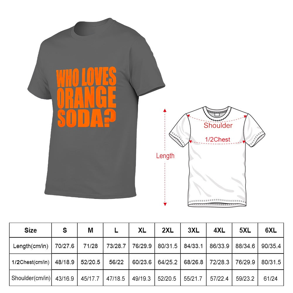 Kenan And Kel "Who Loves Orange Soda" Text Men's Short Sleeve T-shirt - Gray