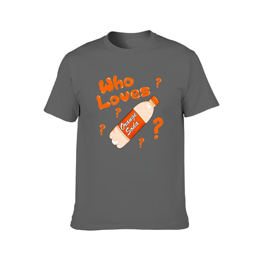 Kenan And Kel "Who Loves Orange Soda" Bottle Men's Short Sleeve T-shirt - Gray