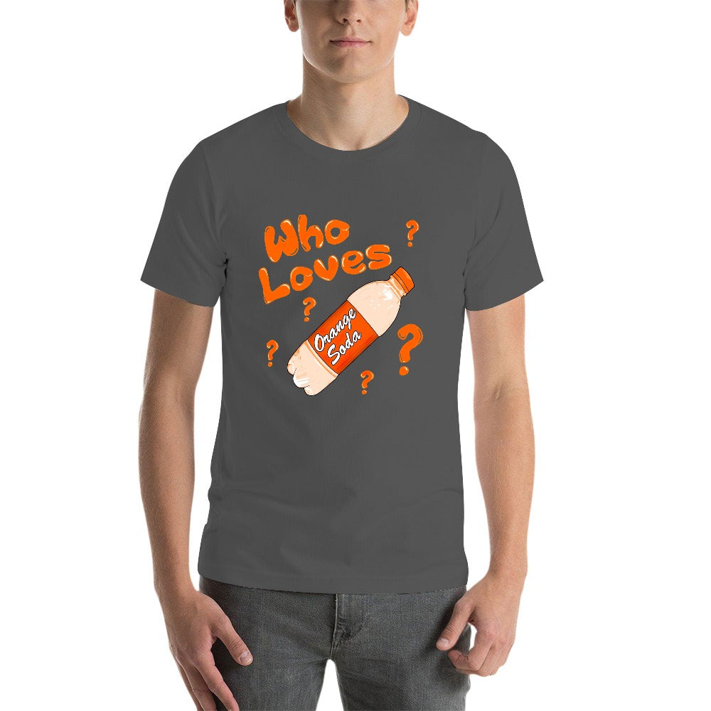 Kenan And Kel "Who Loves Orange Soda" Bottle Men's Short Sleeve T-shirt - Gray