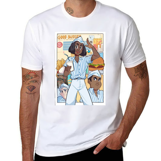 Good Burger Anime Poster Men's Short Sleeve T-shirt - White