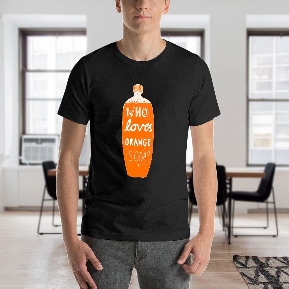 Kenan And Kel "Who Loves Orange Soda" 2-Liter Bottle Men's Short Sleeve T-shirt - Black