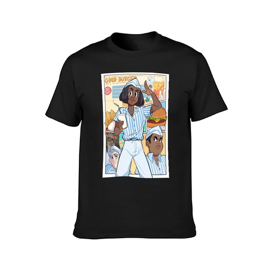 Good Burger Anime Poster Men's Short Sleeve T-shirt - Black
