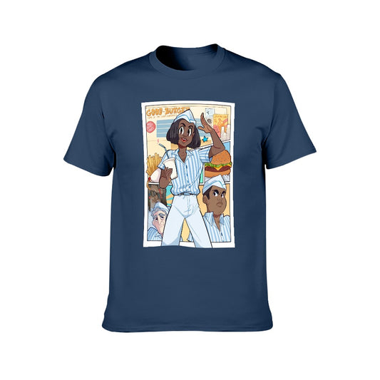 Good Burger Anime Poster Men's Short Sleeve T-shirt - Navy Blue