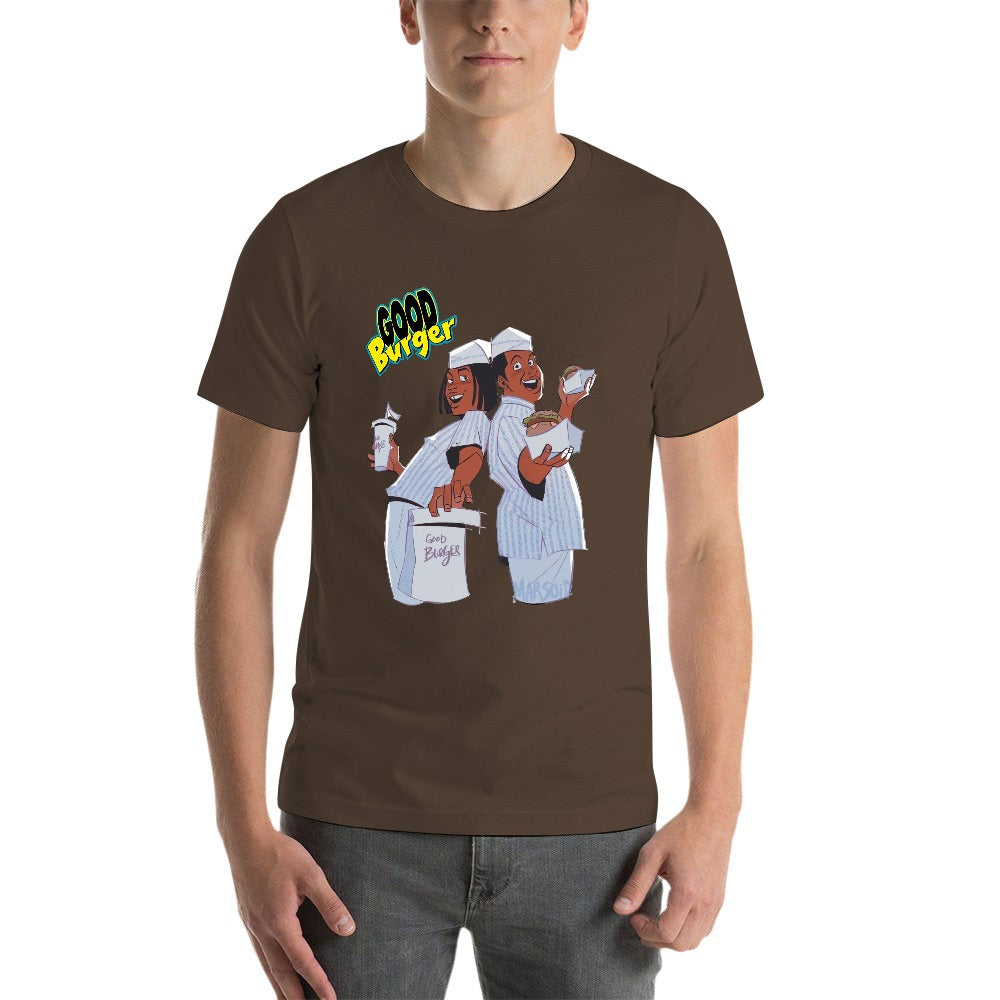Good Burger "The Animated Series" Men's Short Sleeve T-shirt - Brown