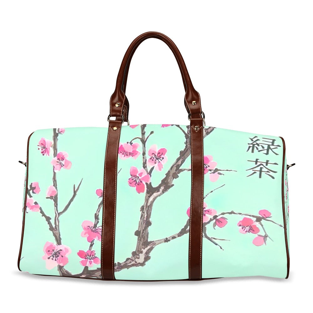 Arizona Green Tea Pattern Travel Bag Brown (Small)