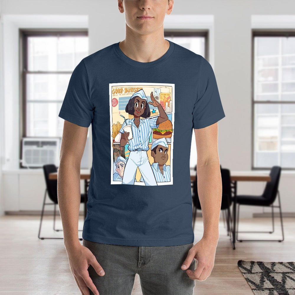 Good Burger Anime Poster Men's Short Sleeve T-shirt - Navy Blue
