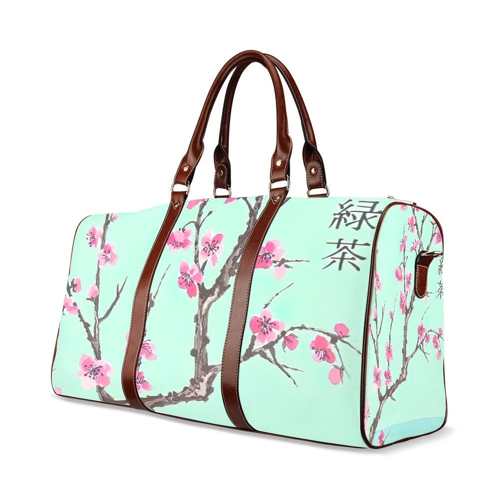Arizona Green Tea Pattern Travel Bag Brown (Small)